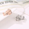 Douyin same crown combination fashion 100 language projection rings Personal opening of personality