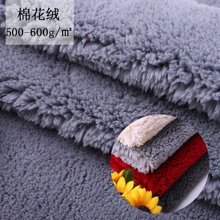 现货加厚棉花绒 单面绒布 直立毛细棉绒  沙发毛绒玩具家纺面料