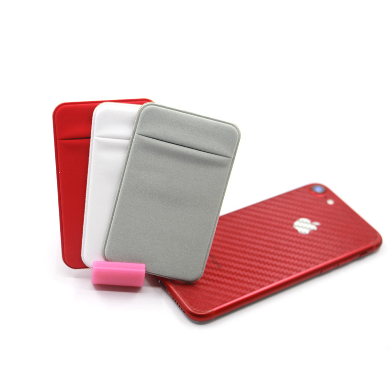 En stock suministro multifunción titular de la tarjeta del teléfono móvil tarjeta bancaria titular de la tarjeta de autobús logotipo impreso