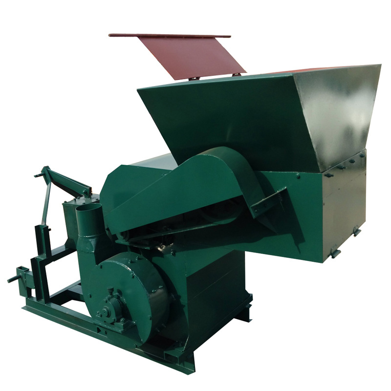 质保大型自动进料饲料加工设备80型带绞龙花生秧秸秆除尘粉碎机械