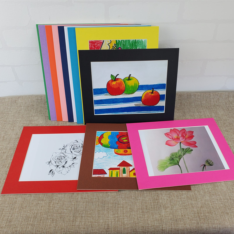 Children's Colorful Cardboard Photo Frame 4kA3a48k Simple Framed Painting Frame Honor Seal Graduation Certificate Frame Paper Photo Frame