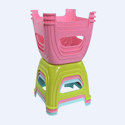 Plastic children's stool thickening and heightening bathroom square stool sofa stool small bench shoe changing stool adult low stool wholesale