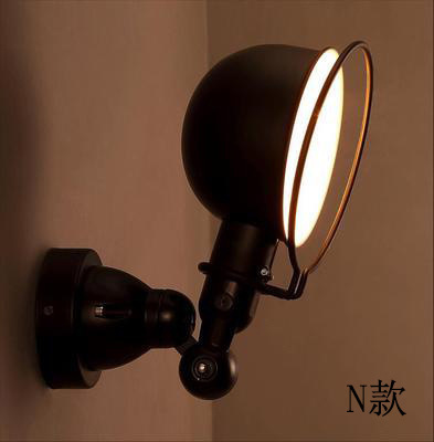 American country retro restaurante bar dormitorio pasillo balcón escaleras lámpara de pared pasillo almacén de alambre de hierro Birdcage lámpara de pared