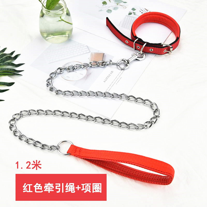 1.2 미터 "레드 체인 + 칼라"