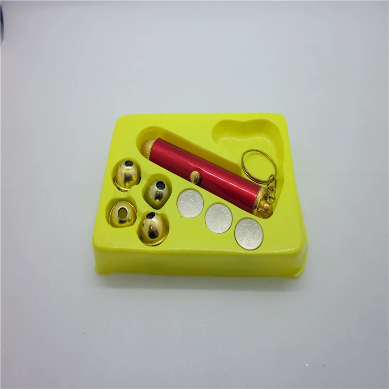 Лазерный свет брелок лазерный свет пятиголовочный лазерный свет Пакет 5 коробок Минимальная партия L Оптовые практичные подарки 2 юаня магазин