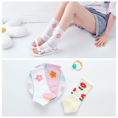Cotton mid-calf socks, anti-wear sole socks, sports and leisure women's socks, open toe sandals, yoga wear