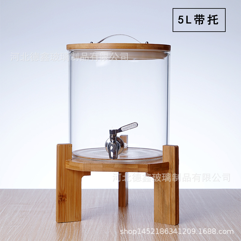 5 L + base + grifo de acero inoxidable