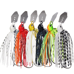 Wuhé Mustache Jig 7cm 10g Betta Shimmer Fish-Shaped Lead Head Hook Fishing Lure