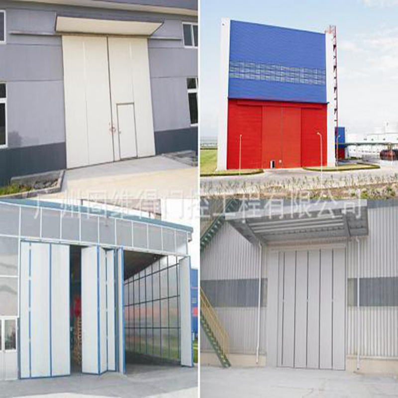 Aircraft Library Door Industrial Factory Warehouse Electric Industrial Folding Door Automatic Folding Shopping Mall Large Sliding Door