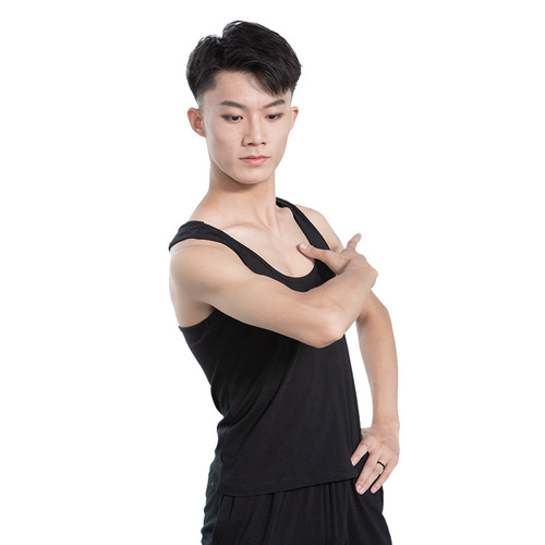 Red Dance Shoes Adult Dance Vest Fitness Body Training Clothes Men's Children's Exam Clothing 3830+38422