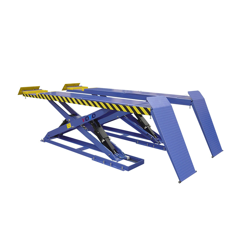 上海优跃超薄大剪平板四轮定位举升机5.5T汽车维修专用定金升降机