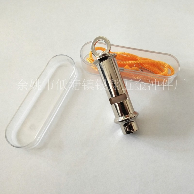 Factory Direct Sales Hard-Handle Whistle, Metal Life-Saving Whistle, Coreless Coach/Referee Whistle, Survival Whistle, Boxed