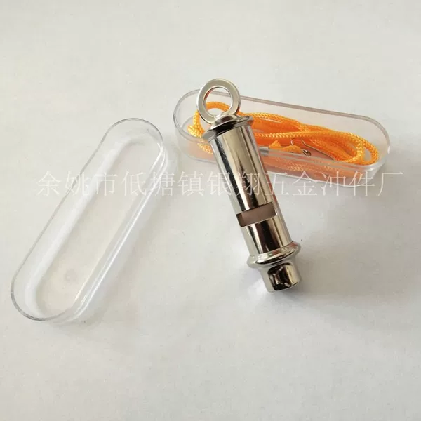 Factory Direct Sales Hard-Handle Whistle, Metal Life-Saving Whistle, Coreless Coach/Referee Whistle, Survival Whistle, Boxed