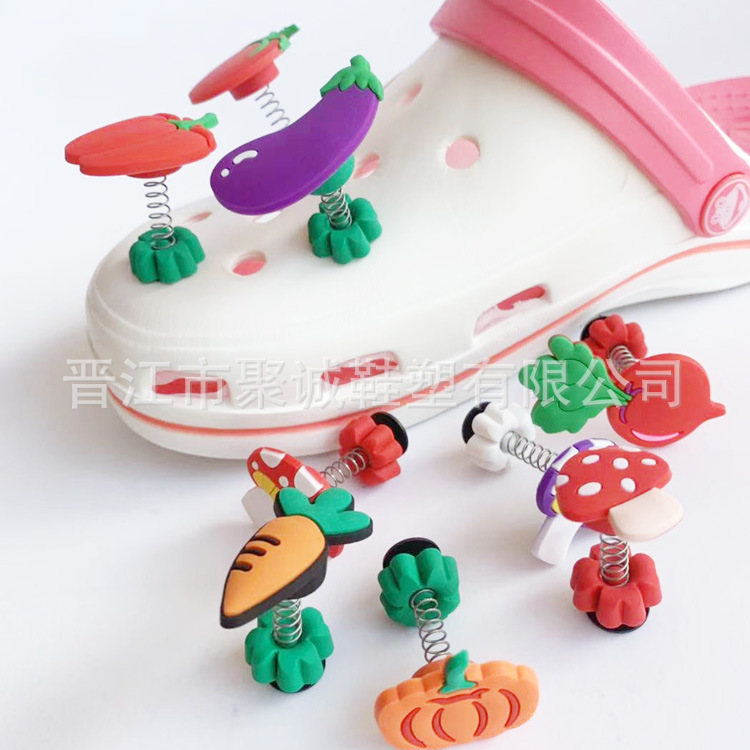 New cave shoe spring 2D shoe flower creative cartoon with spring shoes flower buckle wisdom Bingxing garden shoe buckle decoration