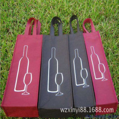 廠家  單支雙支無紡布紅酒袋子手提  葡萄酒袋紅酒包裝袋子