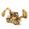 Wooden big car, bulldozer, model, toy, jewelry, wholesale