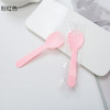 Ecological plastic spoon, dessert pack for ice cream, increased thickness