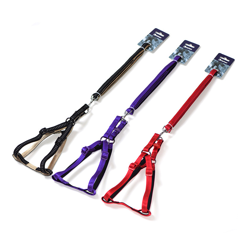 Nylon SBR foam chest pulling pet chest strap dog leash dog chain rope dog chain pet supplies wholesale