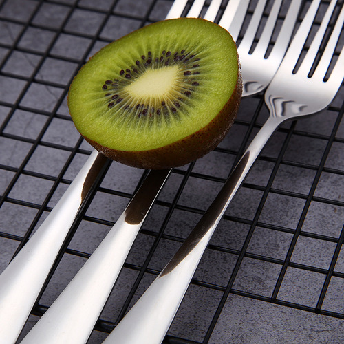 Stainless steel Western cuisine steak fork, pastry fork, fruit fork, dessert fork, hotel supplies, gift fork, supports logo
