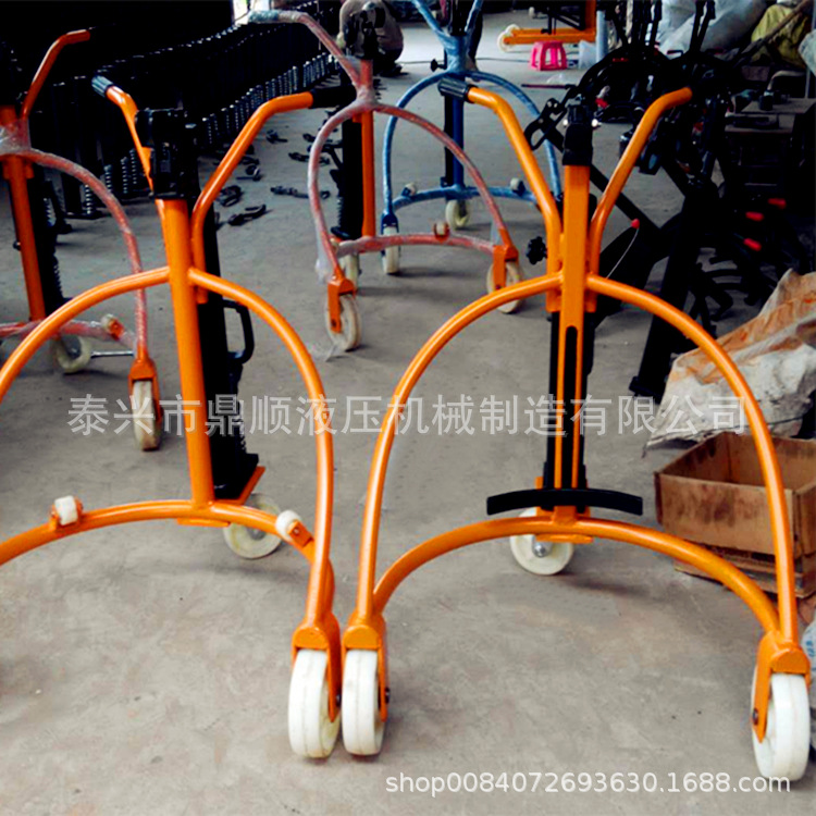 批发供应手动液压搬运车油桶搬运车装卸车铁桶搬运车塑料桶升高车