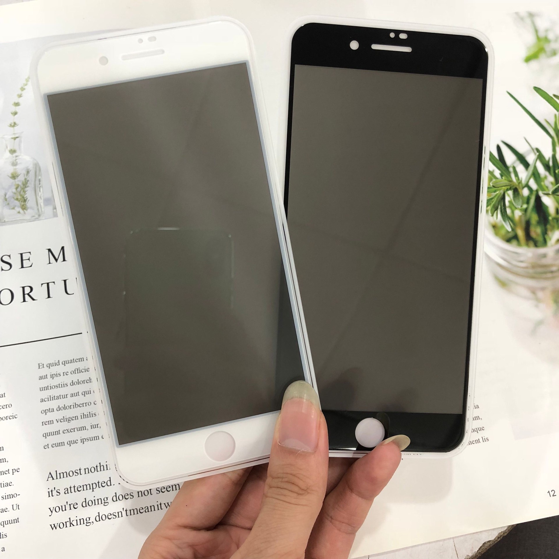 Suitable for Opporeno13 A58 Anti-Peeping Tempered Film A8 R17 Anti-Peeping Tempered Film Silk Screen Two-Strong Mobile Phone Film