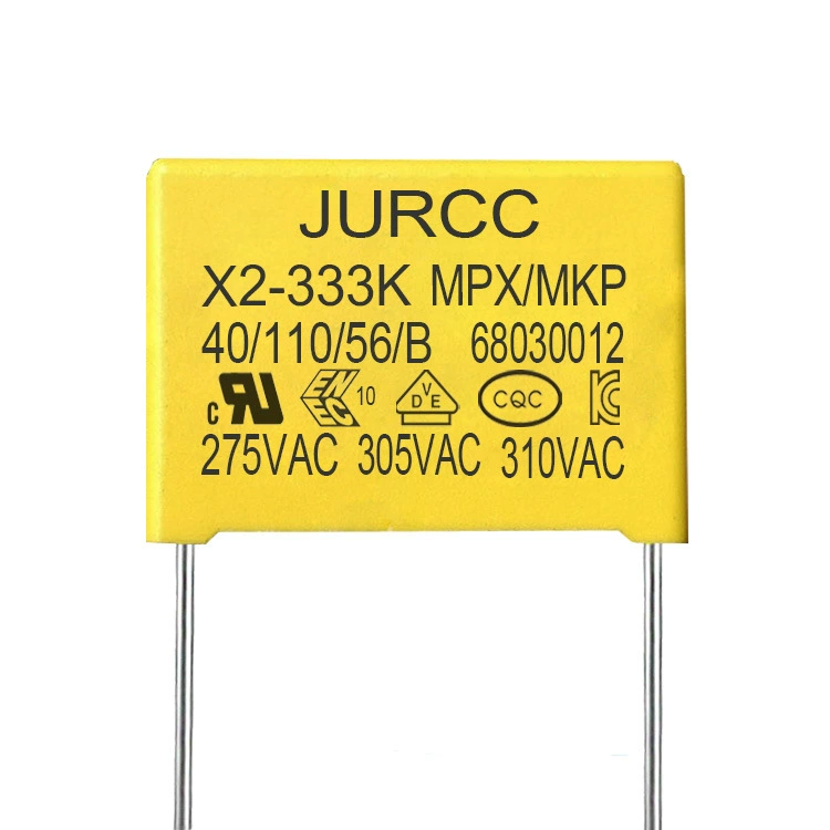 Защитный конденсатор X2 MKP 333K 310В 0.033µF 275В Шаг 15мм Jurcc помехоустойчивый