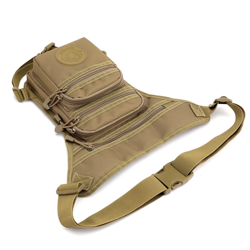 Cross-border especial al por mayor nueva bolsa de pierna de tela de Oxford impermeable al aire libre multi-funcional pesca bolsa de cintura bolsa de pecho bolsa de ciclismo