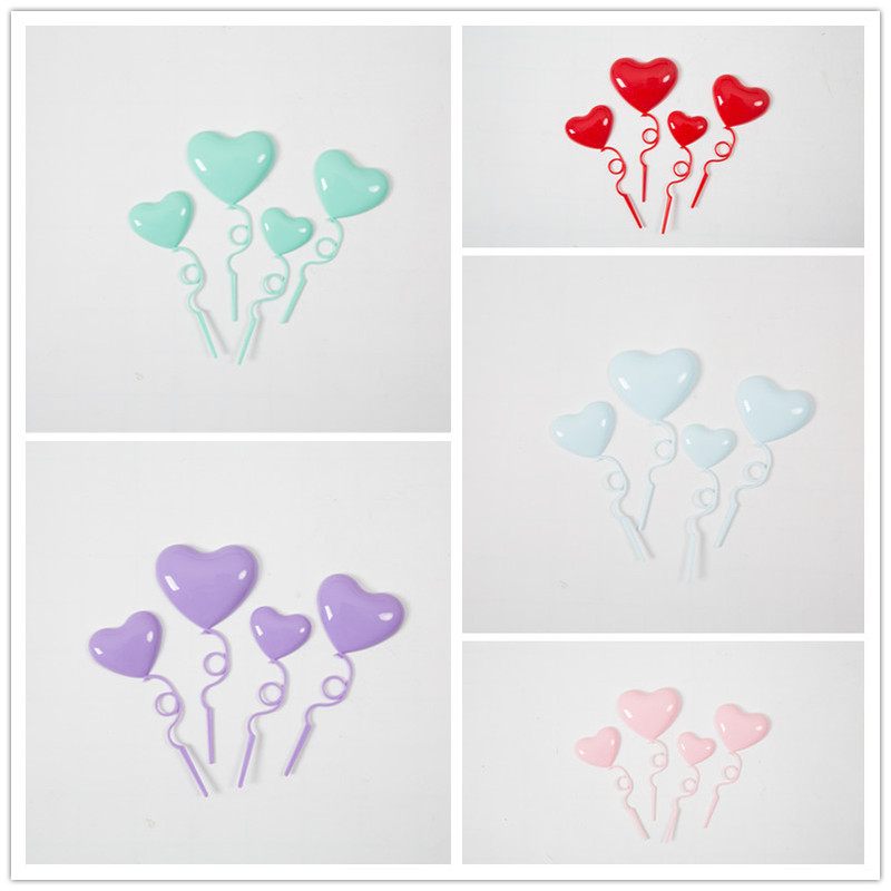 Express romantic plug-in plastic arbitrary folding love cake decoration plug-in three-dimensional heart-shaped card Valentine's Day dress