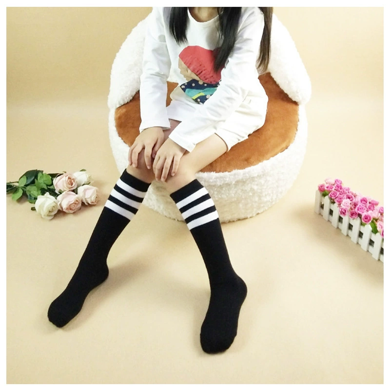 Цветные детские knee socks для мужчин и женщин, высокие сапоги, футбольная форма, прядёный хлопок