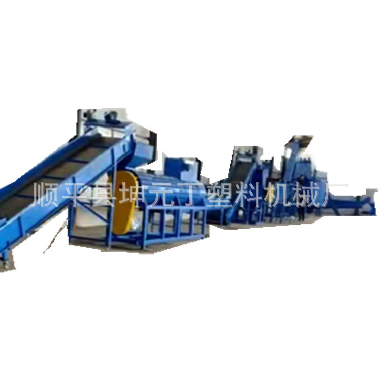 pet瓶回收破碎100型粉碎生产线再生 聚酯瓶清洗设备时产1.3吨