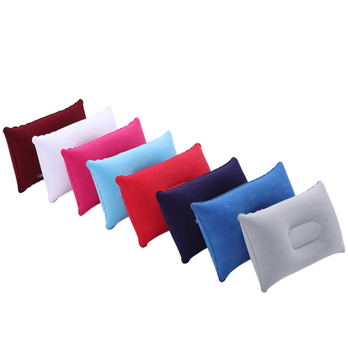 Outdoor Portable Travel Inflatable Pillow Solid Color Multifunctional Office Nap Cuddle Pillow Back Support Pillow