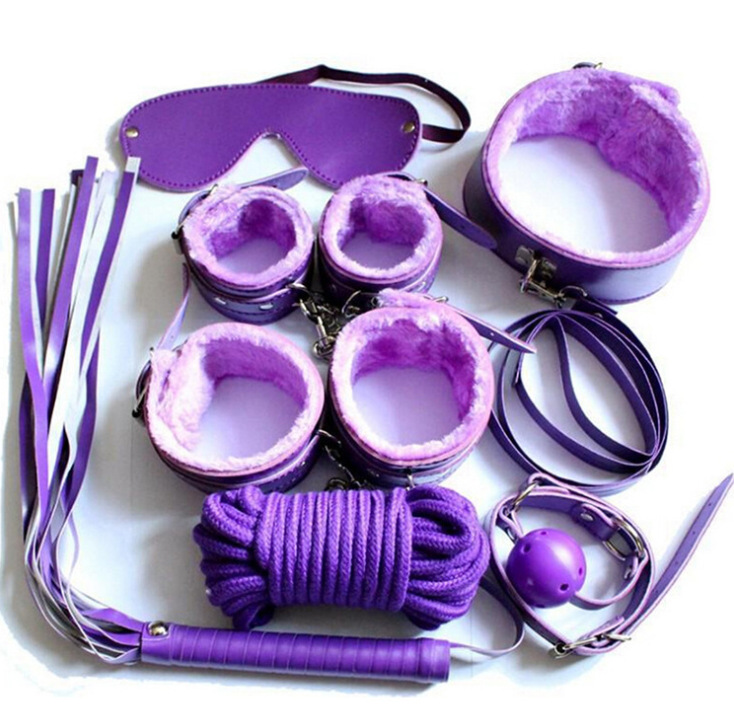 Sexy SM traje de siete piezas de ocho piezas conjunto de diez piezas de cuero de felpa juguetes alternativos para adultos vinculante comercio exterior