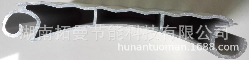 120 double reinforced hole corrugated curtain 1.4mm