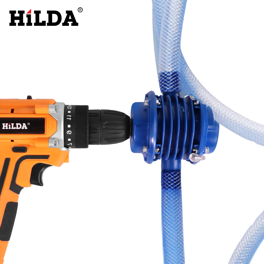 Venta directa de fábrica de bomba de agua para taladro eléctrico Hilda, máquina de lavado de autos, herramientas de jardinería, máquina de presión de agua