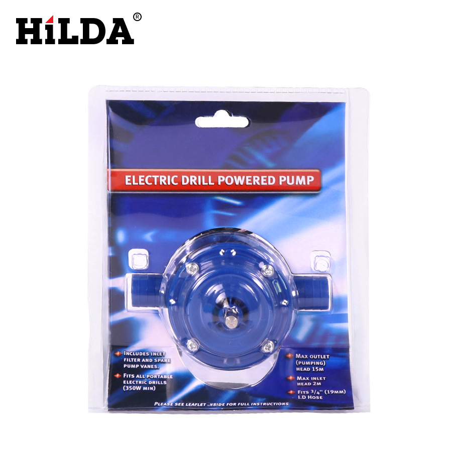 Venta directa de fábrica de bomba de agua para taladro eléctrico Hilda, máquina de lavado de autos, herramientas de jardinería, máquina de presión de agua