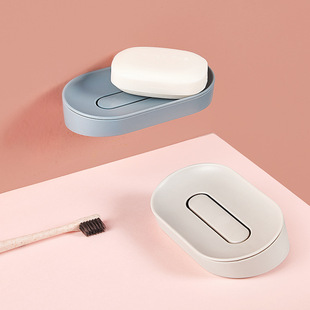 In the form of cloud water soap box non-perforated soap box toilet drain creative wall hanging bathroom suction Wall soap rack