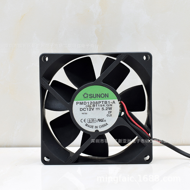 原装建准 PMD1208PTB1-A 8CM 8025 12V 5.2W 双滚珠 2线散热风扇