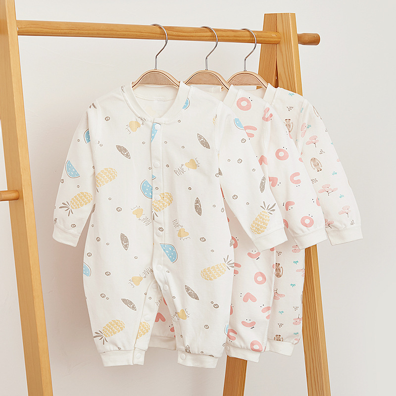 Baby long-sleeved jumpsuit spring and autumn newborn baby clothes baby clothes climbing clothes newborn clothes factory generation