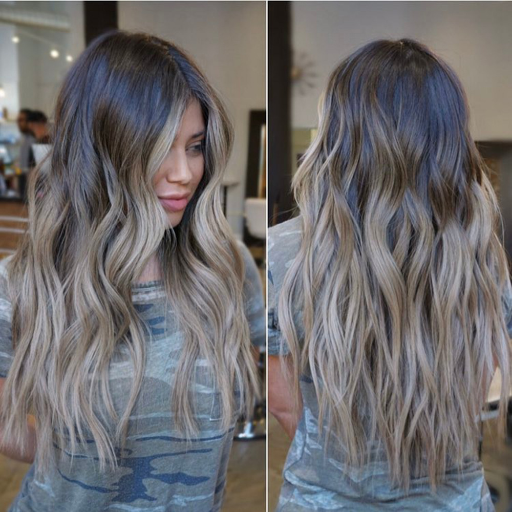 curly wig with hair parting