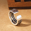 Chain, retro fashionable ring suitable for men and women hip-hop style, simple and elegant design, wholesale