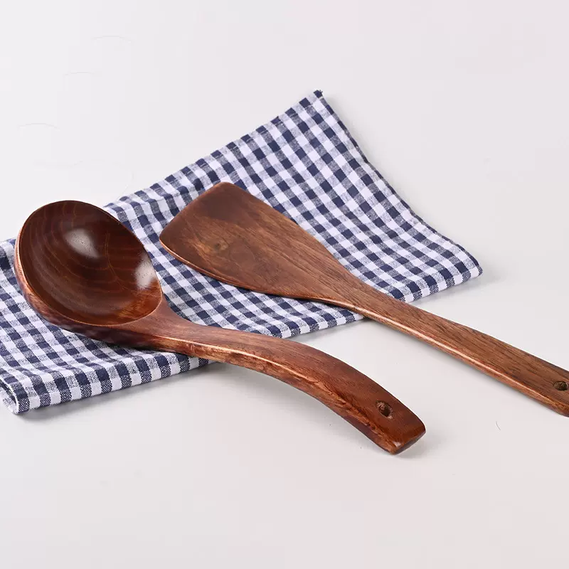 志斌家居新款柯木铲勺套装 木质餐具厨具不粘锅餐具套装批发