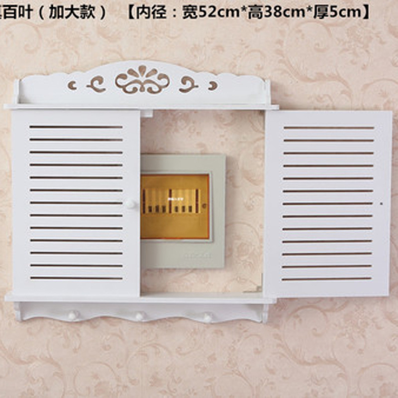 Caja del medidor eléctrico que cubre rack 2022 nuevo estilo europeo pastoral medidor eléctrico que cubre la caja de decoración de la pared marco punch-libre