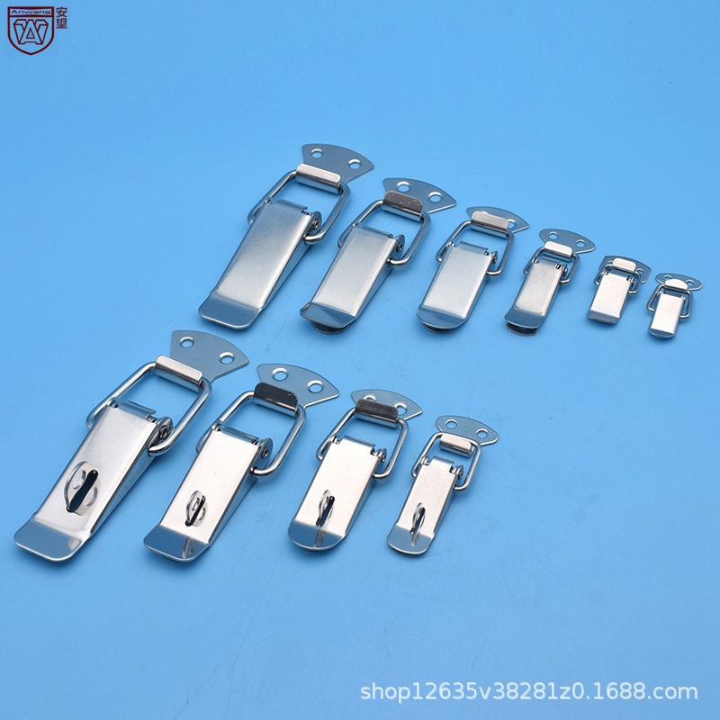 Anwang 304 acero inoxidable hebilla cadenas caja hebilla boca de pato hebilla caja de resorte hebilla colmena hebilla