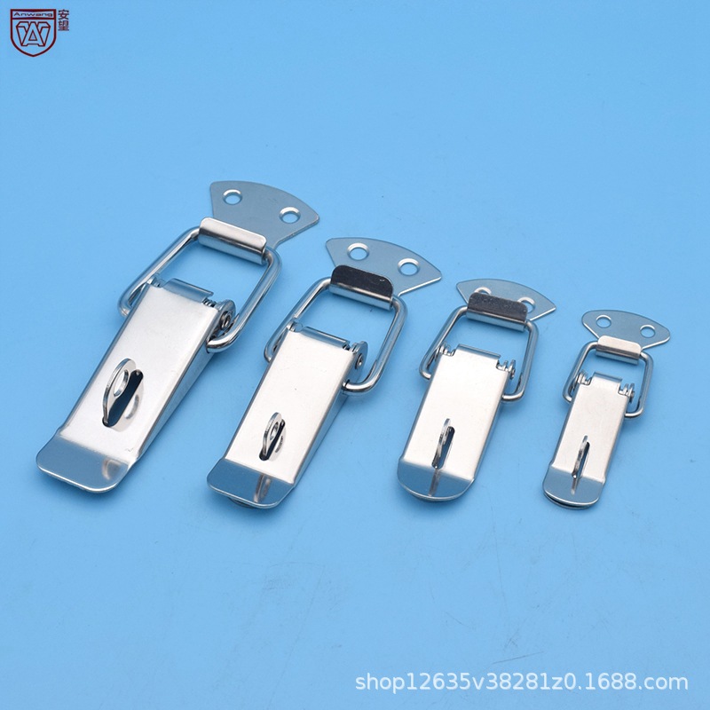 Anwang 304 acero inoxidable hebilla cadenas caja hebilla boca de pato hebilla caja de resorte hebilla colmena hebilla