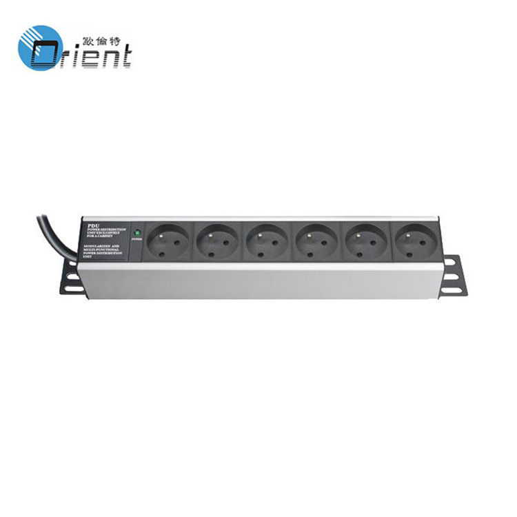 供应/法式/PDU6位带电源指示网络机柜插座机电房专用排插座
