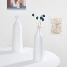 陶瓷干花花瓶家居摆件水培茶几餐桌客厅道具绿植陶艺花盆陶瓷工艺