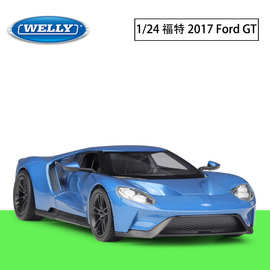 WELLY威利1:24 福特 2017 Ford GT跑车仿真合金汽车模型