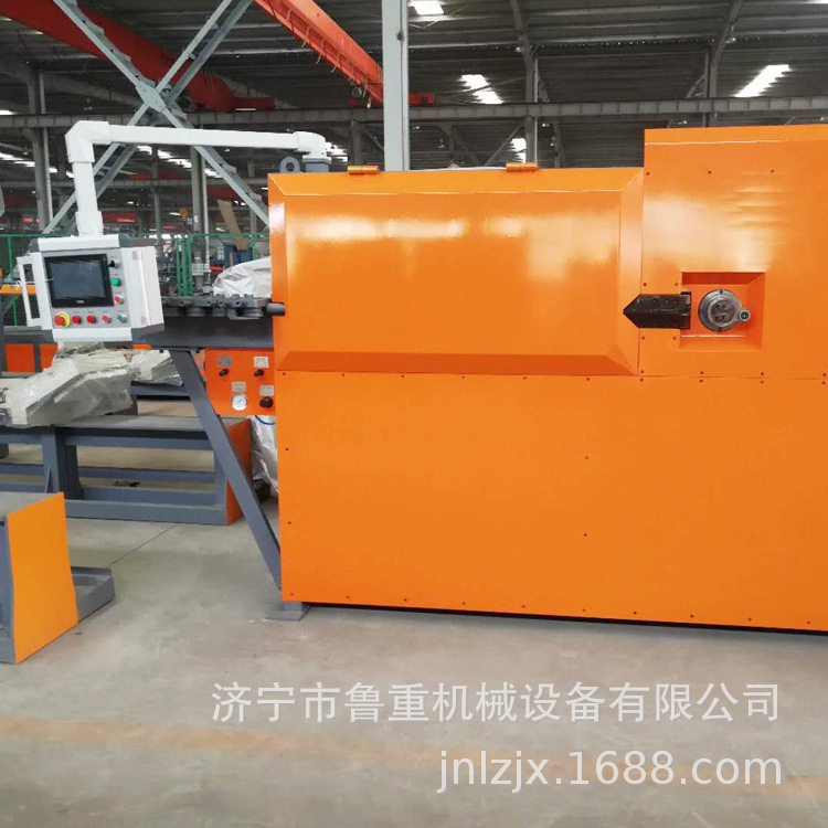 生产14型数控钢筋弯箍机 智能接料数控全自动钢筋套弯箍机视频