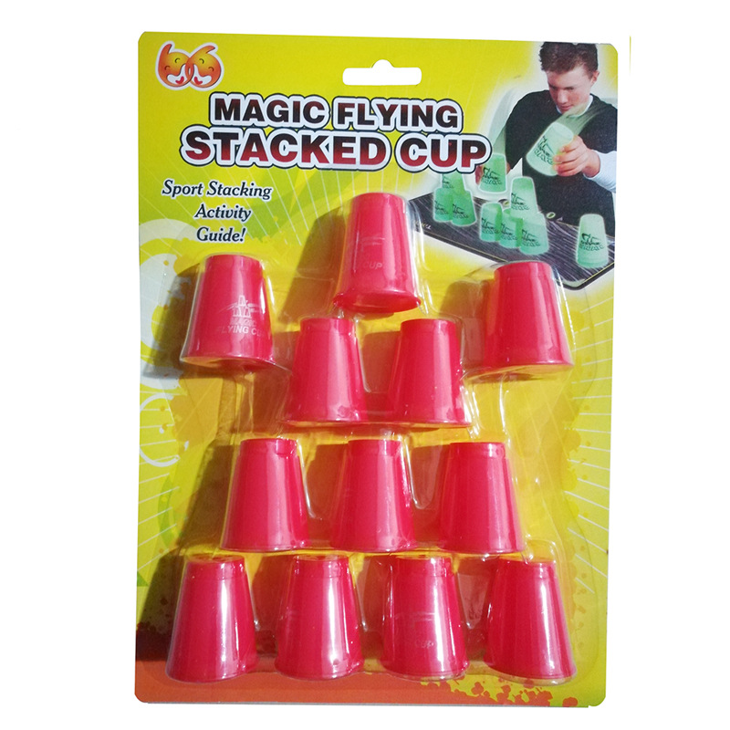 Niños inteligencia competitiva velocidad plegable Copa partido padre-hijo mini taza voladora juego de mesa de juguete