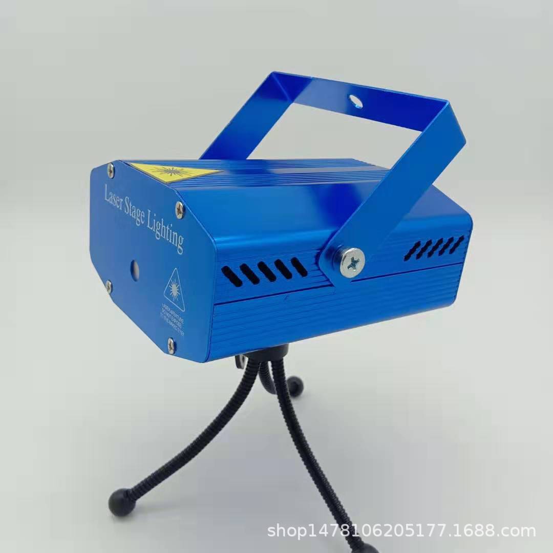 Mini láser de luz láser etapa de luz lámpara de proyección láser estrellado luz mini accesorios de luz láser